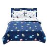 VEVOR Kids Comforter Set, 7 Pieces, Twin Bedding Sets with 1 Comforter, 1 Flat Sheet, 1 Fitted Sheet, 4 Pillowcases, Soft Microfiber & Space Printed