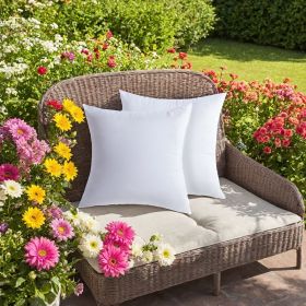 White square pillows (2-pack with bubble wrap) suitable for bed cushions, 18*18 inches, sofa cushions, patio cushions, cushion inserts, breathable