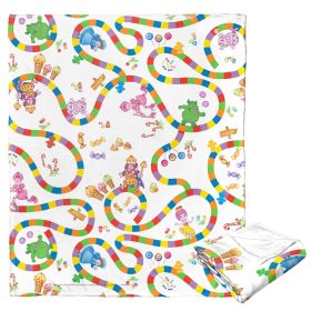 Hasbro Candyland Silk Touch Throw Blanket, 50" x 60", Walk Through Candyland