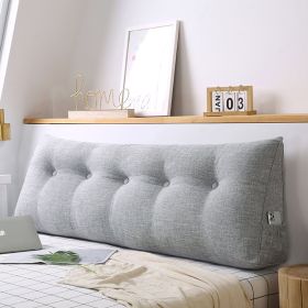 SOGA 180cm Silver Triangular Wedge Bed Pillow – Bedside Backrest Cushion