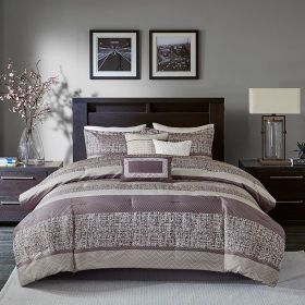 7 Piece Jacquard Comforter Set