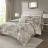 7 Piece Textured Cotton Blend Comforter Set