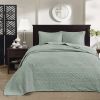 Reversible Bedspread Set Seafoam Queen