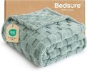 Gentle Soft  Throw Blanket for Couch  Checkered Fleece Blankets