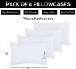 Bedding Queen Pillow Envelope Closure Soft Brushed Microfiber