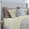 Luxuriously Soft 100% Viscose Derived from Bamboo 3-Piece sheet Set , Oeko-TEX Certified, Twin - Crème