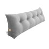 SOGA 180cm Silver Triangular Wedge Bed Pillow – Bedside Backrest Cushion