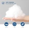 White square pillows (2-pack with bubble wrap) suitable for bed cushions, 18*18 inches, sofa cushions, patio cushions, cushion inserts, breathable