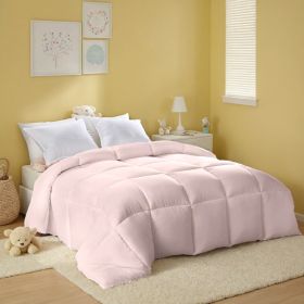Pink Extra Large Plump Thick Duvet - Bohemian-style Checkered Quilting With Enhanced Warmth And Skin-friendly Comfort. Machine Washable, Hotel-grade L (Option: Pink-K)