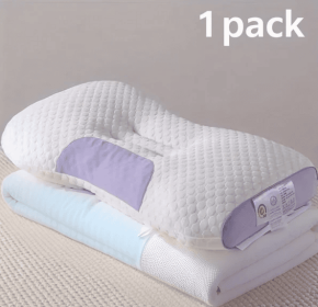 YBZ 3D Knitted Cotton Massage Pillow 1pack (Color: purple)