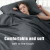 4pcs Ultra Soft 85g Sheet & Pillowcase Set, Sanded Sanded, Soft Wear-Resistant, Solid, Machine Washable, All-Season, Christmas Comforter Set, Twin