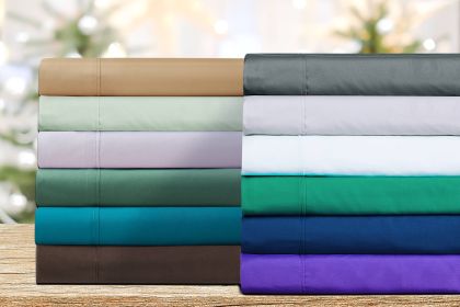 Bamboo 2000 Count Solid 6 Piece Sheet Set - Assorted (Color: White, Bed Size: King)