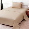 4pcs ultra-soft 85g sheet and pillowcase set, soft solid color, machine washable, suitable for all seasons, Christmas comfortable bedding set