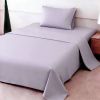 4pcs ultra-soft 85g sheet and pillowcase set, soft solid color, machine washable, suitable for all seasons, Christmas comfortable bedding set