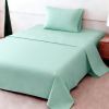 4pcs ultra-soft 85g sheet and pillowcase set, soft solid color, machine washable, suitable for all seasons, Christmas comfortable bedding set