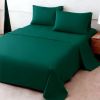 4pcs ultra-soft 85g sheet and pillowcase set, soft solid color, machine washable, suitable for all seasons, Christmas comfortable bedding set