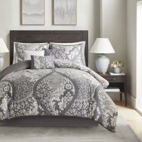 7 Piece Cotton Printed Comforter Set (Color: as Pic)