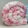 Extra Long Soft Handmade Newborn Baby Blanket Chenille Yarn