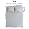 4-piece ultra-soft 85g bed sheet and pillowcase set. Soft and durable, solid color, machine washable