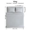 4-piece ultra-soft 85g bed sheet and pillowcase set. Soft and durable, solid color, machine washable