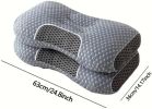 2pcs Knitted SPA Massage Neck Pillow, Cervical Orthopedic Neck Pillow, Soft, Adjustable Ergonomic Contour Support Pillow, Pillow Core