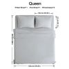 4-piece ultra-soft 85g bed sheet and pillowcase set. Soft and durable, solid color, machine washable