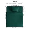 4pcs ultra-soft 85g sheet and pillowcase set, soft solid color, machine washable, suitable for all seasons, Christmas comfortable bedding set