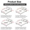 4-piece ultra-soft 85g bed sheet and pillowcase set. Soft and durable, solid color, machine washable