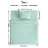 4pcs ultra-soft 85g sheet and pillowcase set, soft solid color, machine washable, suitable for all seasons, Christmas comfortable bedding set