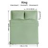 4-piece ultra-soft 85g bed sheet and pillowcase set. Soft and durable, solid color, machine washable