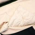 Duvet Cover w/no TIES in WLH D Fabric Organic Cotton Sateen Sheeting (112" wide) SATEEN ON BOTH SIDES (Option: Cali K Duvet Cover)