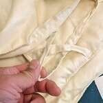 Duvet Cover w/no TIES in WLH D Fabric Organic Cotton Sateen Sheeting (112" wide) SATEEN ON BOTH SIDES (Option: Twin Duvet Cover)